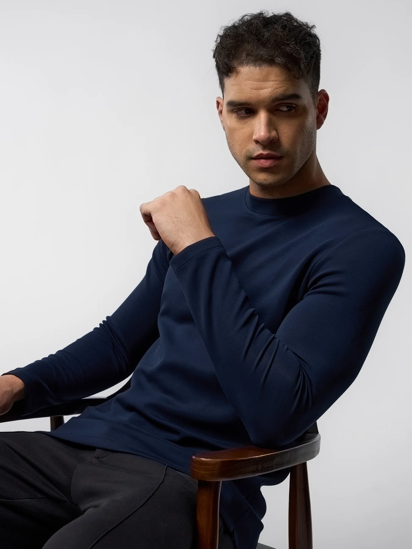Modal Blend Long Sleeve Tee - Image 23
