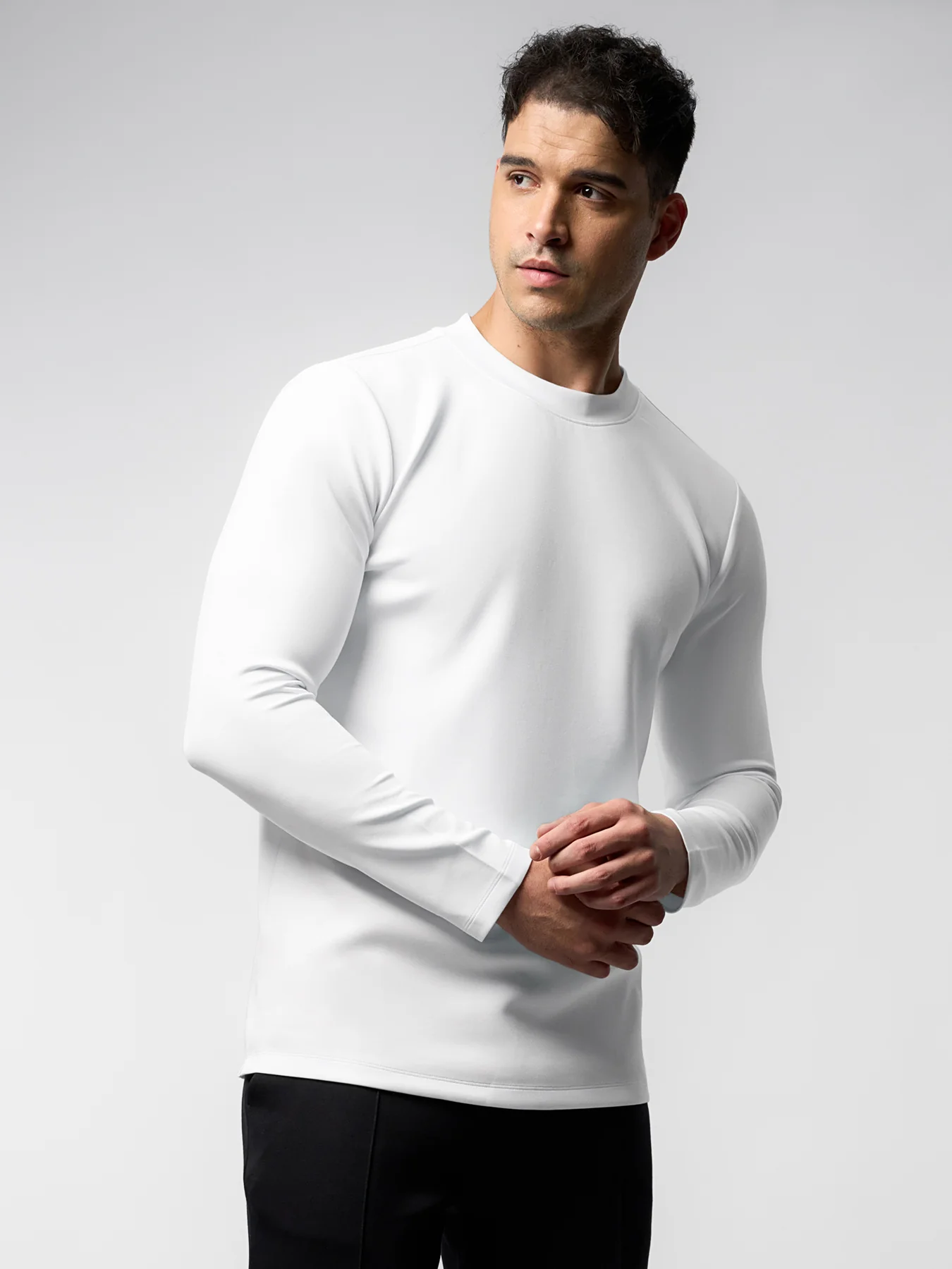 Modal Blend Long Sleeve Tee - Image 34