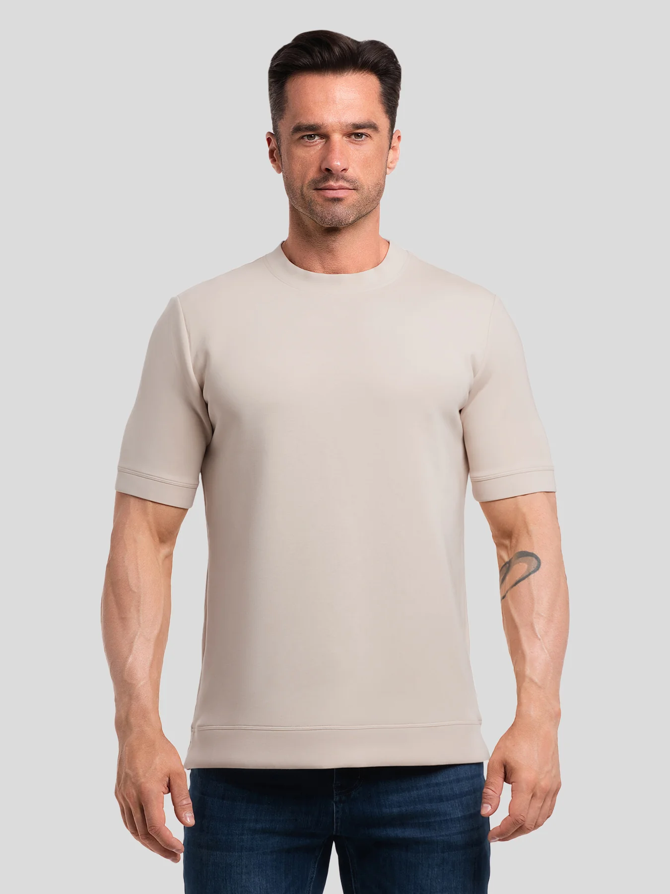 Modal Blend Short Sleeve Tee:Slim Fit - Image 19