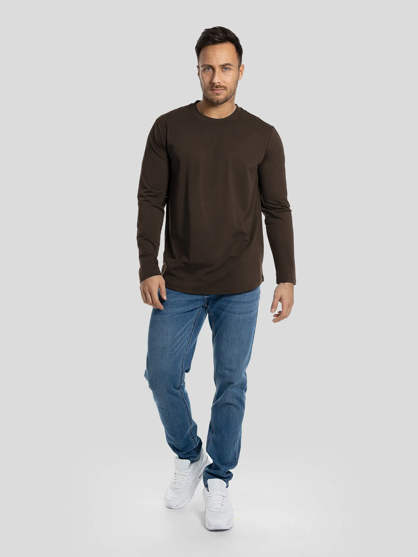 StaySmooth Long Sleeve Curve Hem Tee:Classic Fit - Image 44