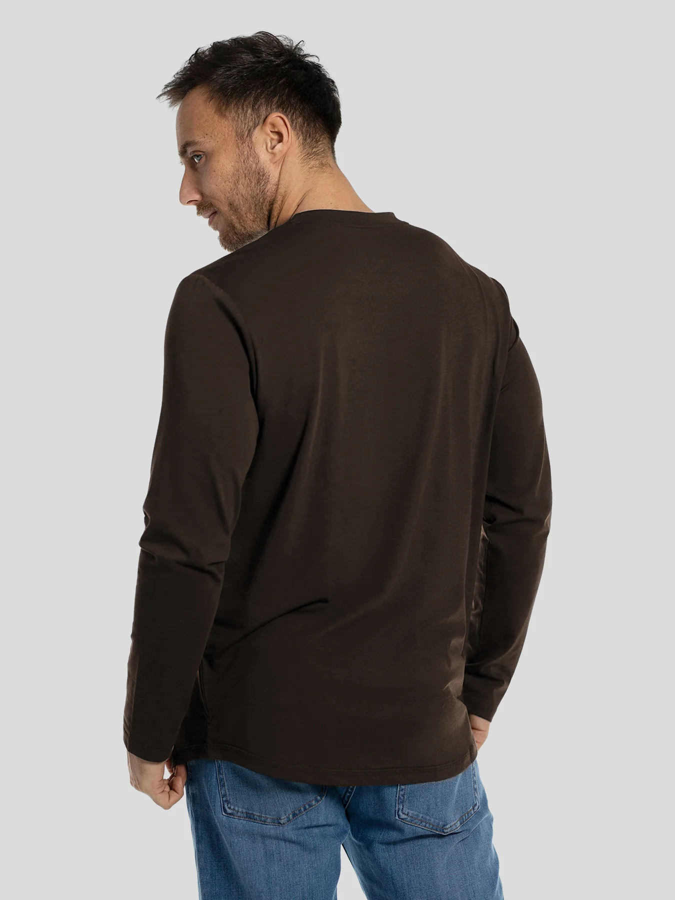StaySmooth Long Sleeve Curve Hem Tee:Classic Fit - Image 42
