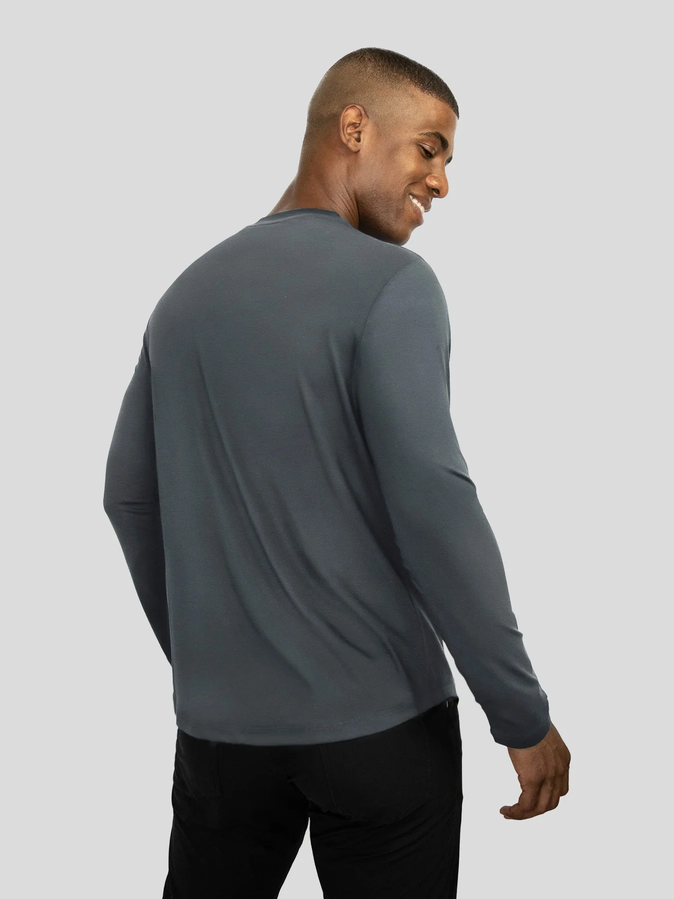 StaySmooth Long Sleeve Curve Hem Tee: Slim Fit - Image 28